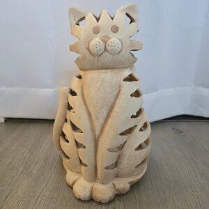 NWOT - Cute Ceramic Cat candle holder